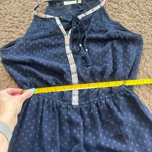 Daniel Rainn DR2 Maxi Dress Navy Geometric LOT OF 2 Size S Small - Picture 11 of 16